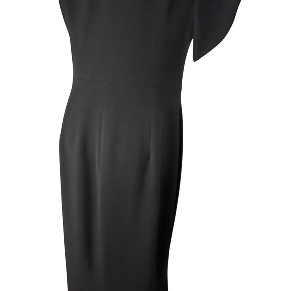 NWT Dress The Population M Black Maxi One Shoulder Gown - Picture 12 of 16